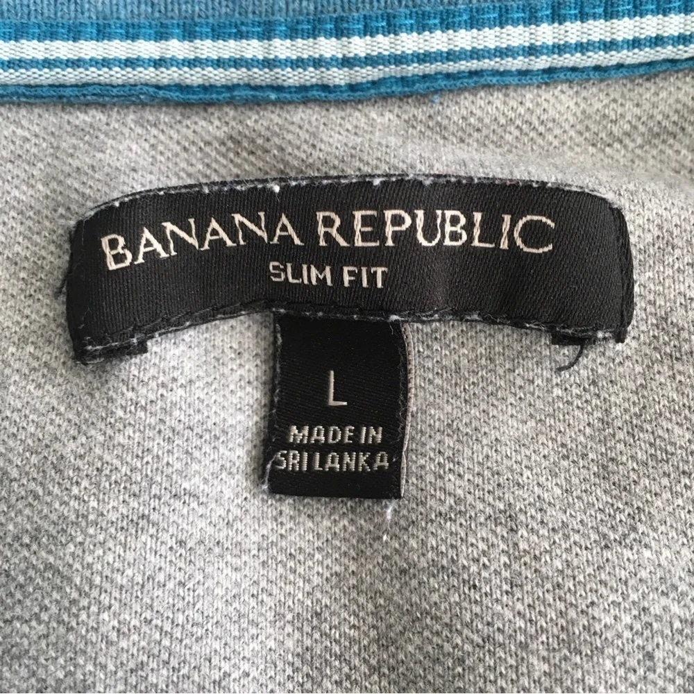 Banana Republic Sky Blue Polo Shirt
